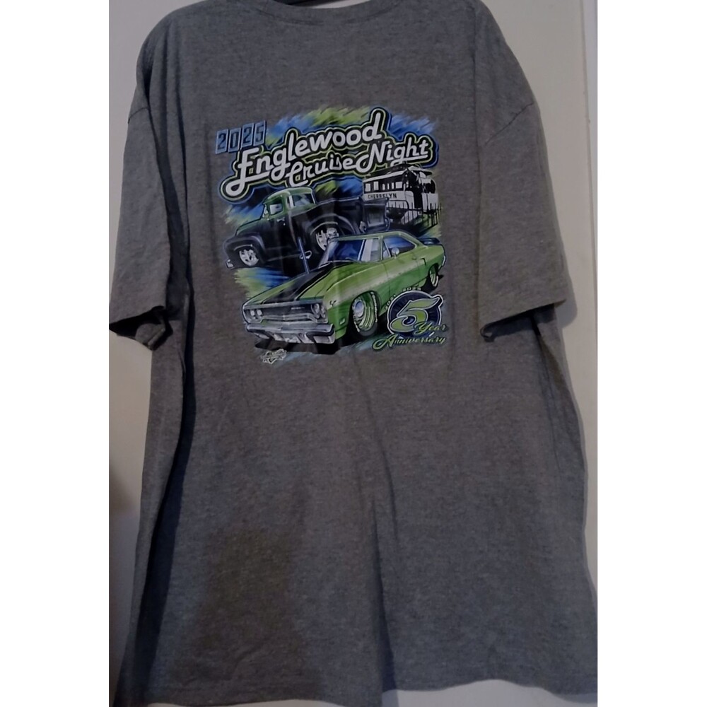 Englewood Cruise Nights T Shirt Mens 3XL Classic Car Truck Graphic Tee 2025